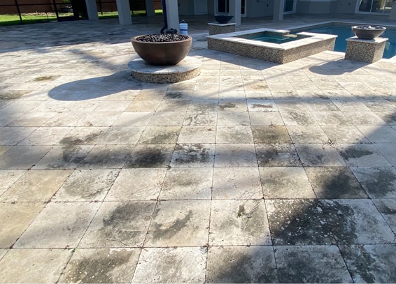 Do travertine pavers get hot in the sun
