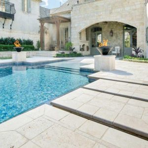What happens if travertine pavers gets wet