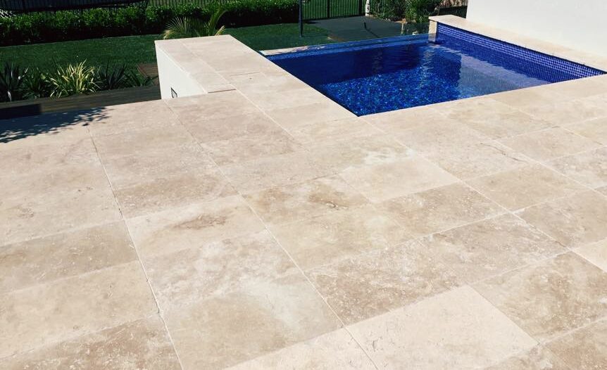 What not to use on travertine pavers