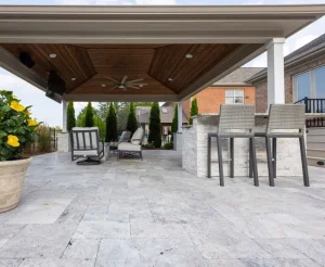 How heavy is a travertine paver