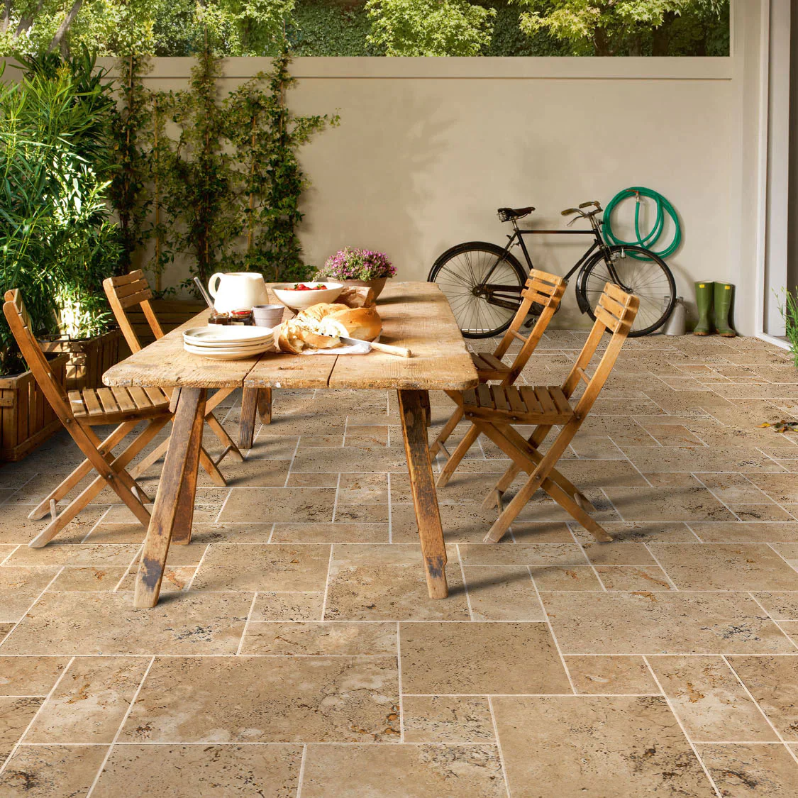 Can you use Dawn dish soap on travertine pavers