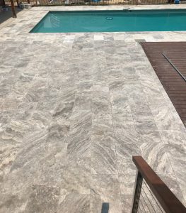 Should you fill travertine paver holes