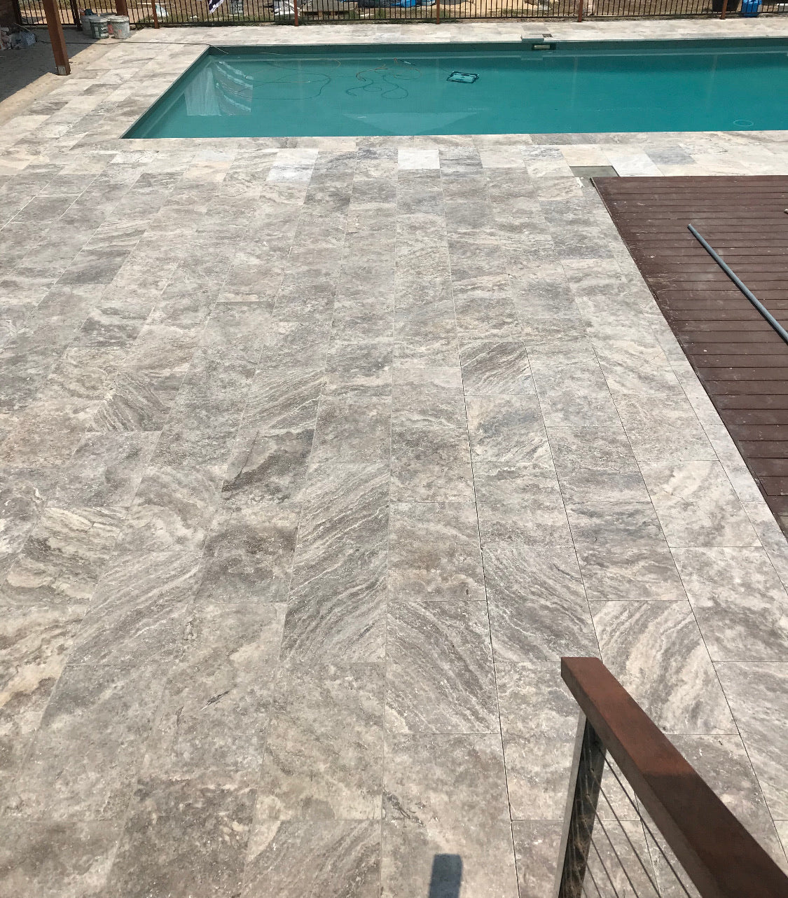 Should you fill travertine paver holes