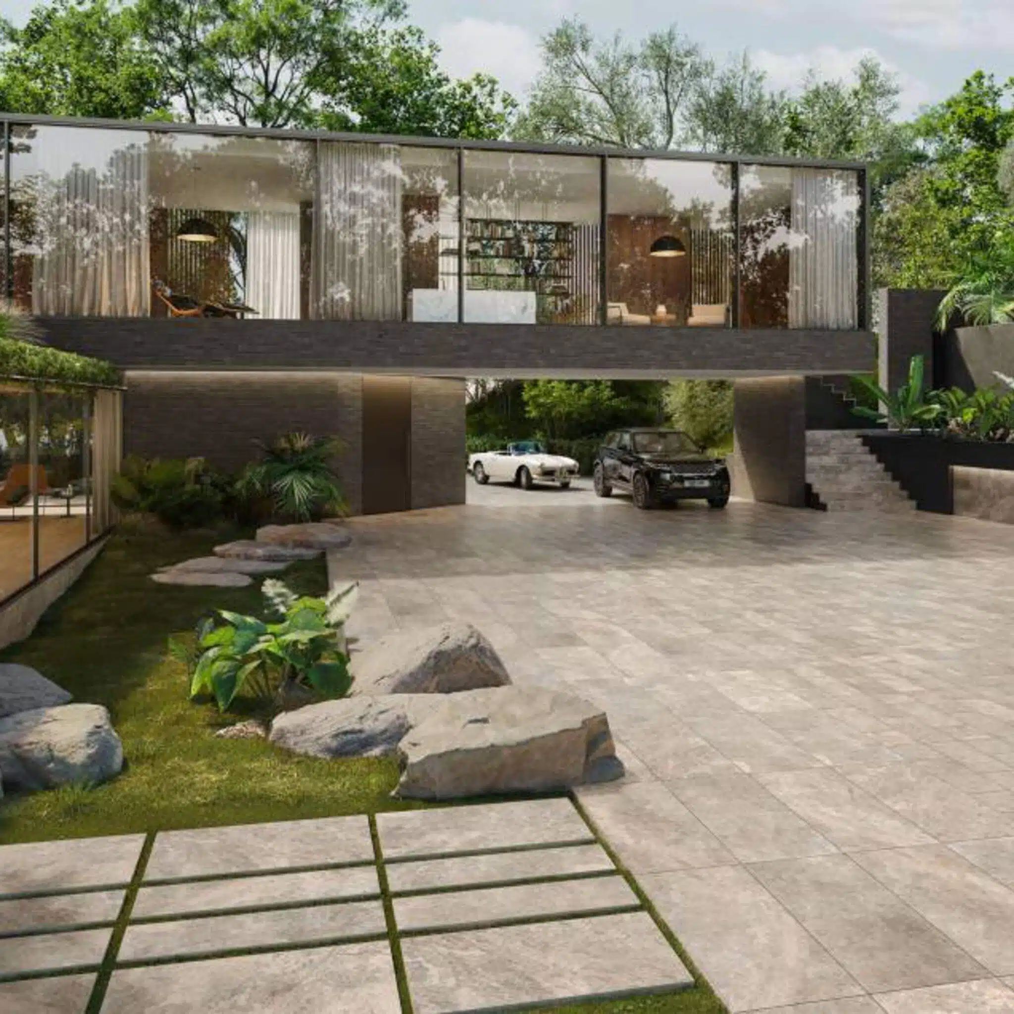 How thick should travertine pavers be