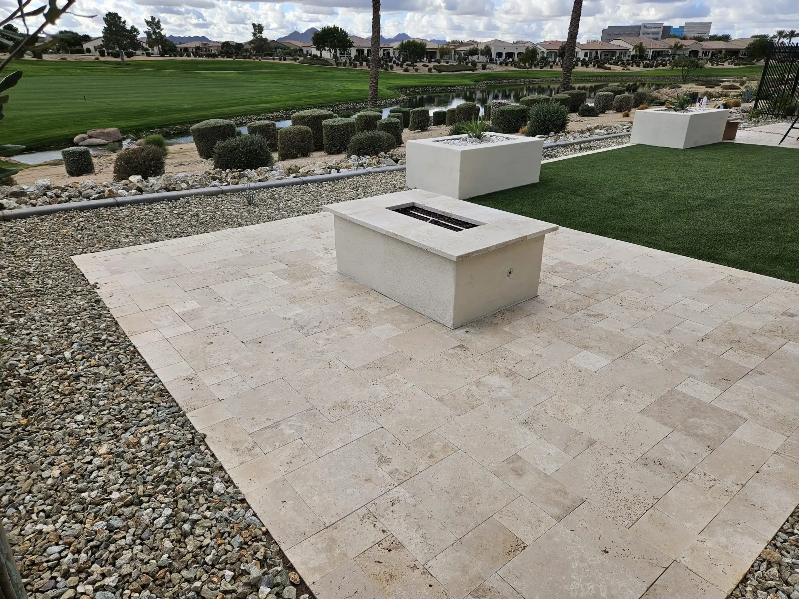 What is the best time to install travertine pavers