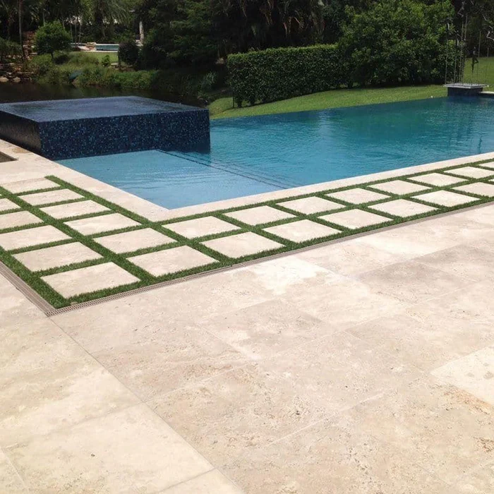 How does travertine pavers hold up outside