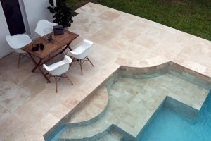 Where to not use travertine pavers